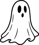 Ghost SVG Spooky Outline Vector