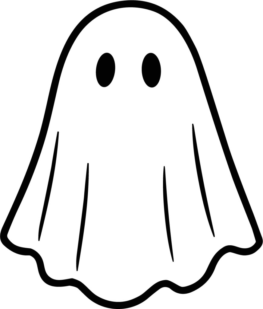 Ghost Character SVG Playful Spooky Vector