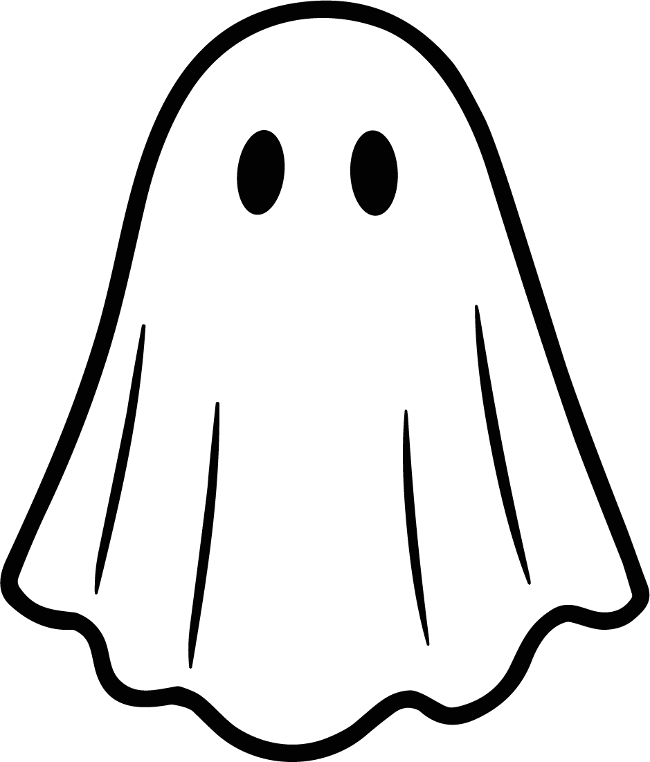 Ghost Character SVG Playful Spooky Vector - Image 1