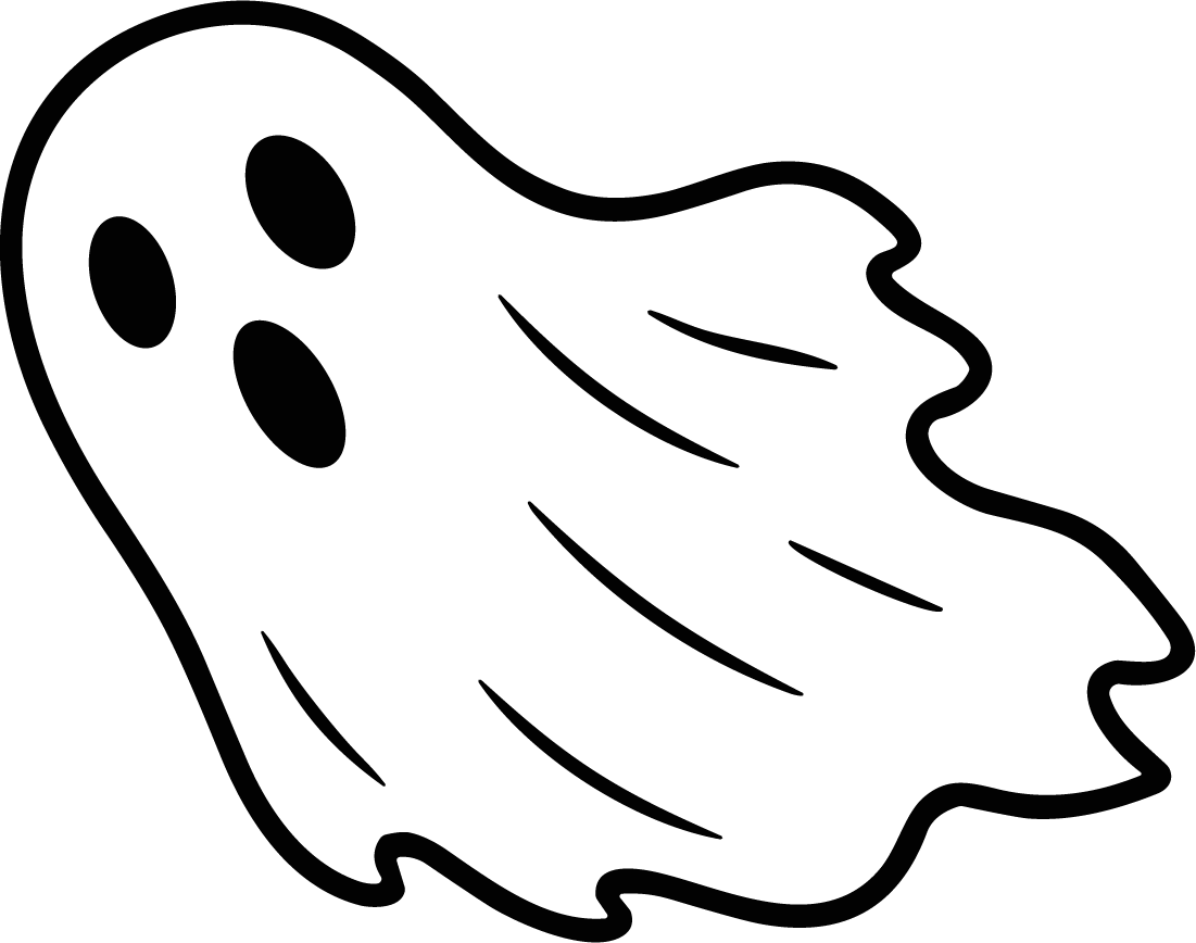 Ghost Character SVG Playful Spooky Vector - Image 1