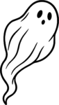 Ghost Character SVG Spooky Outline Vector