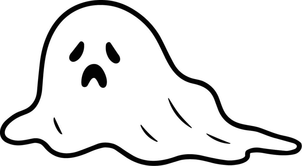Ghost Character SVG Spooky Melting Vector