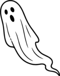 Ghost SVG Floating Spooky Vector