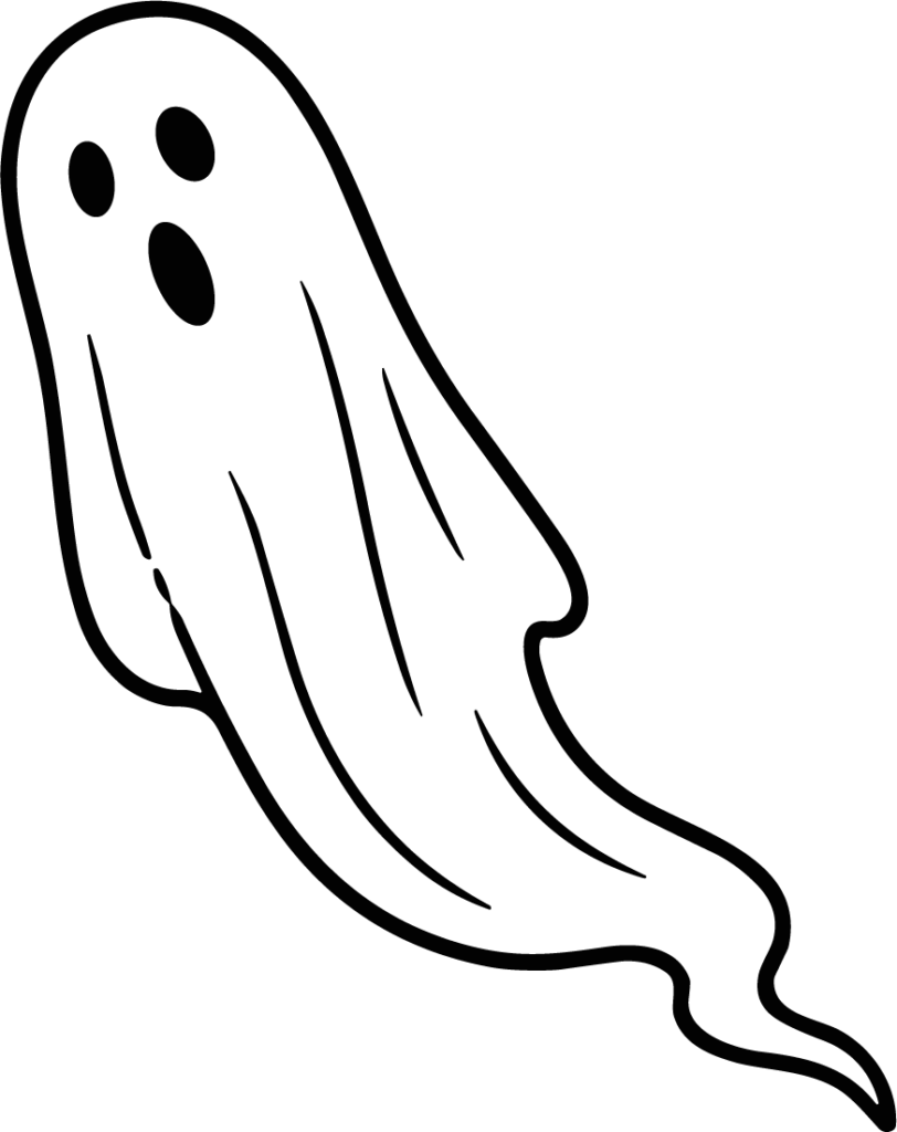 Ghost SVG Floating Spooky Vector
