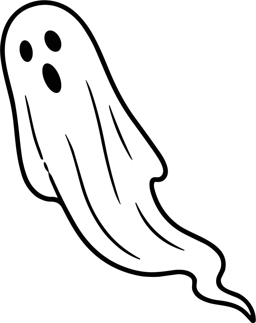 Ghost SVG Floating Spooky Vector - Image 1