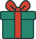Gift Box SVG Festive Wrapped Vector