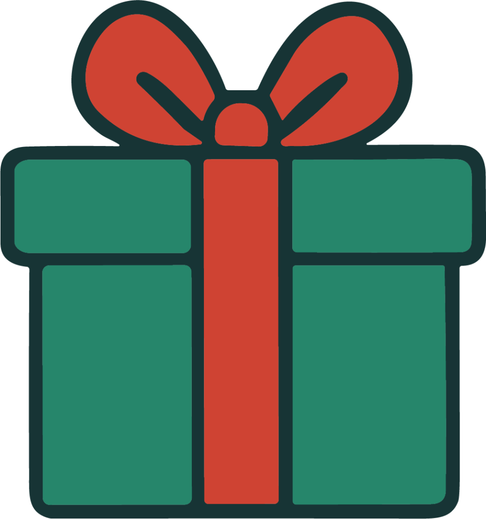 Gift Box SVG Festive Wrapped Vector