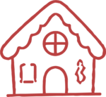 Gingerbread House SVG Whimsical Outline Vector