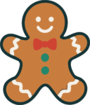 Gingerbread Man SVG Cheerful Cookie Vector