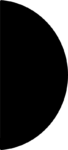 Half Circle SVG Bold Silhouette Vector
