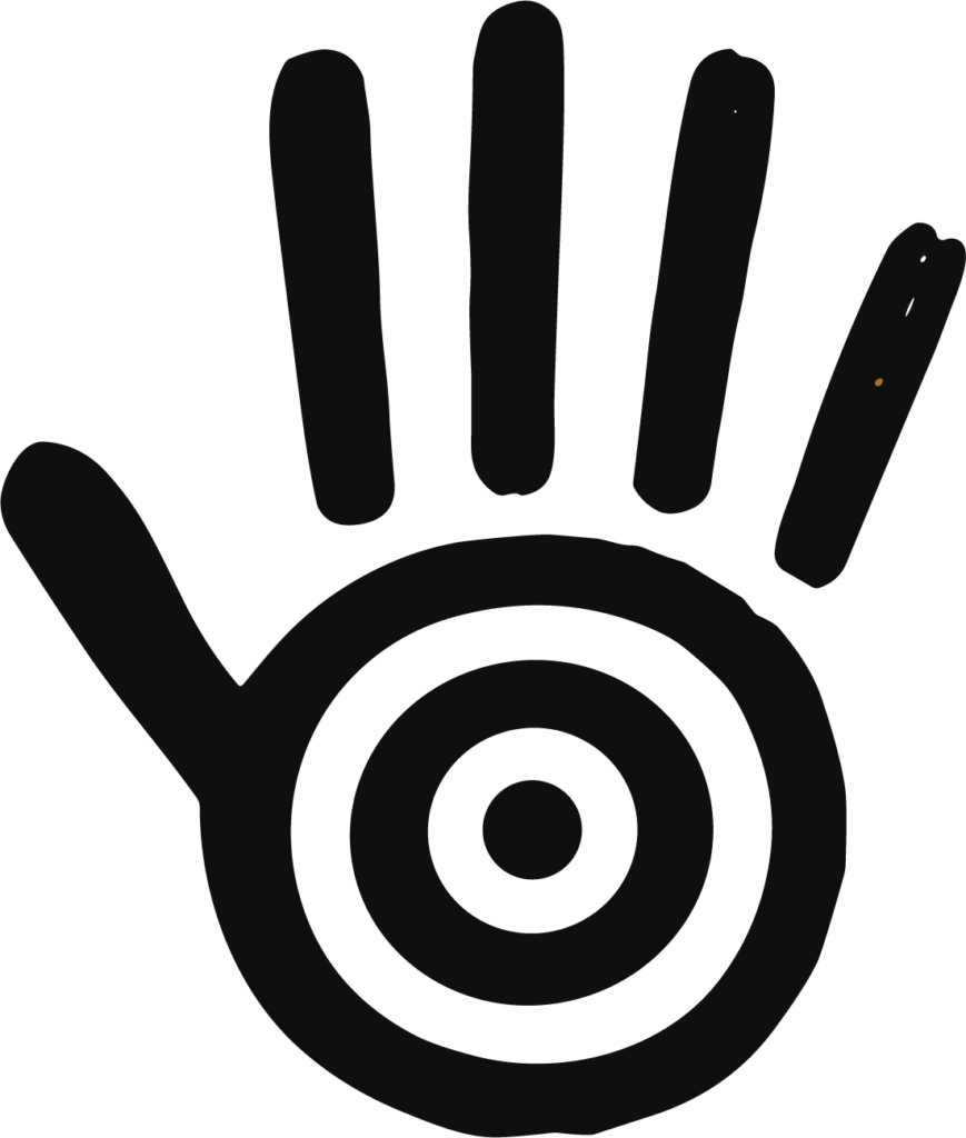Handprint Target SVG Tribal Motif Vector
