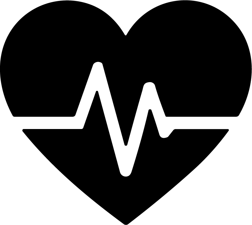 Heartbeat Pulse SVG Cardiac Rhythm Vector