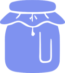 Honey Jar SVG Simple Flat Vector