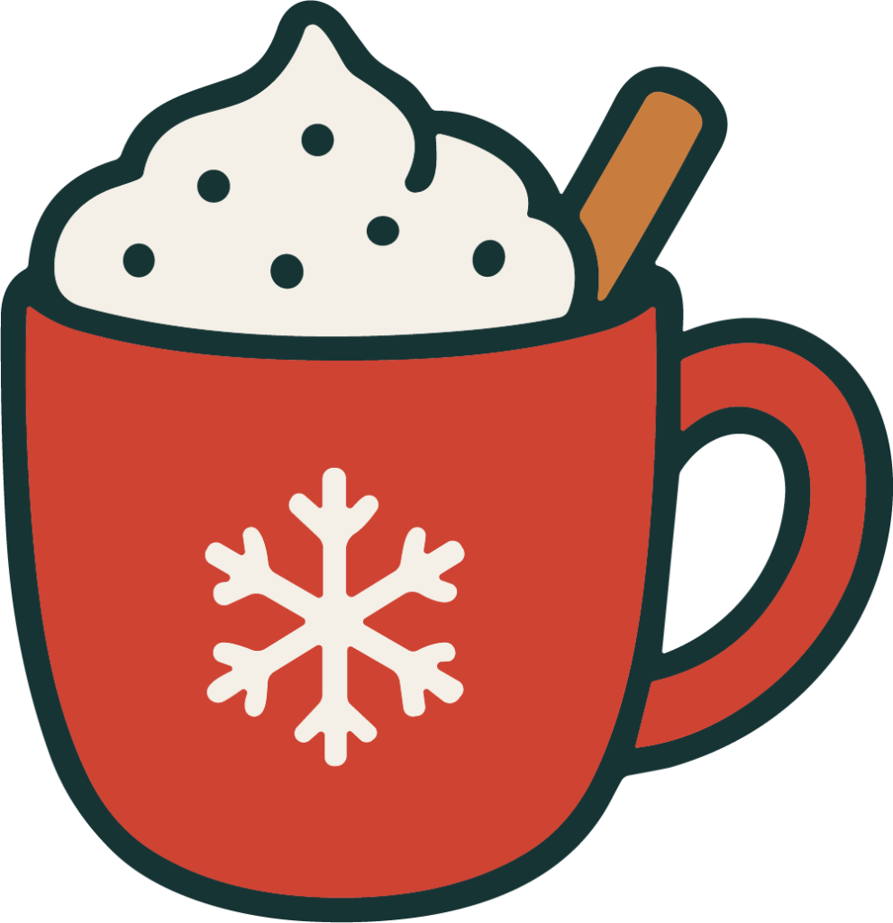 Hot Chocolate Mug SVG Cozy Holiday Vector