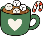 Hot Cocoa Mug SVG Cozy Holiday Vector