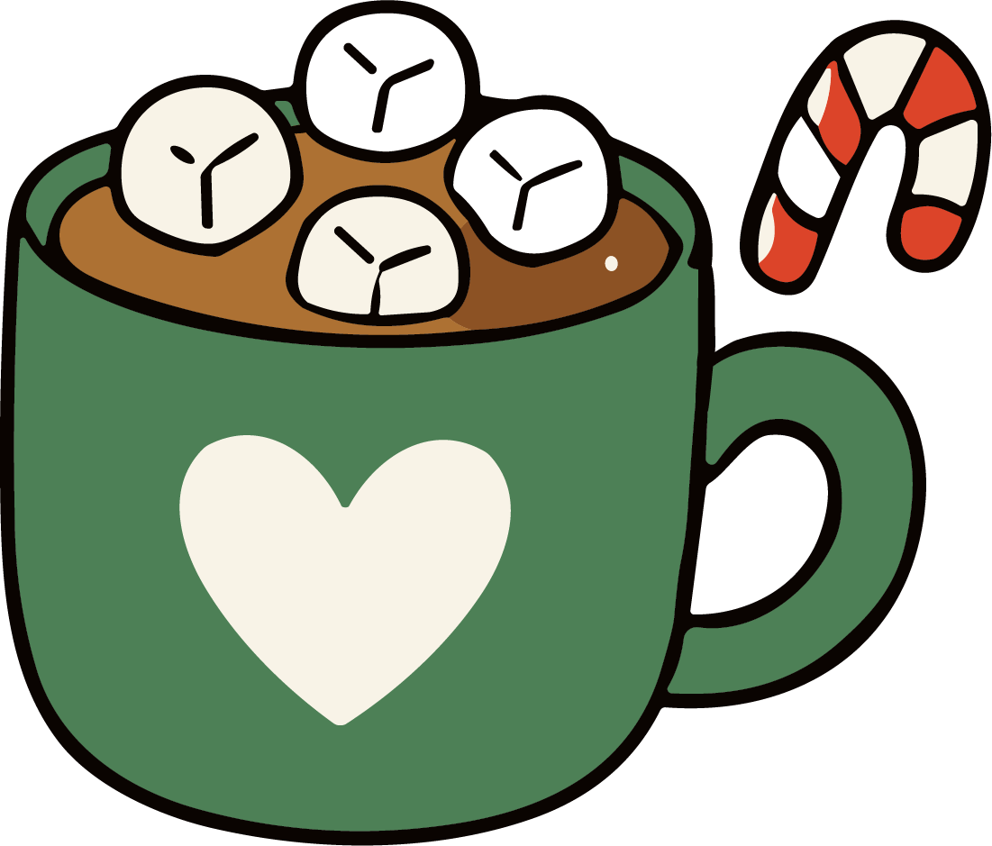 Hot Cocoa Mug SVG Cozy Holiday Vector - Image 1