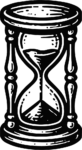 Hourglass SVG Vintage Engraving Vector
