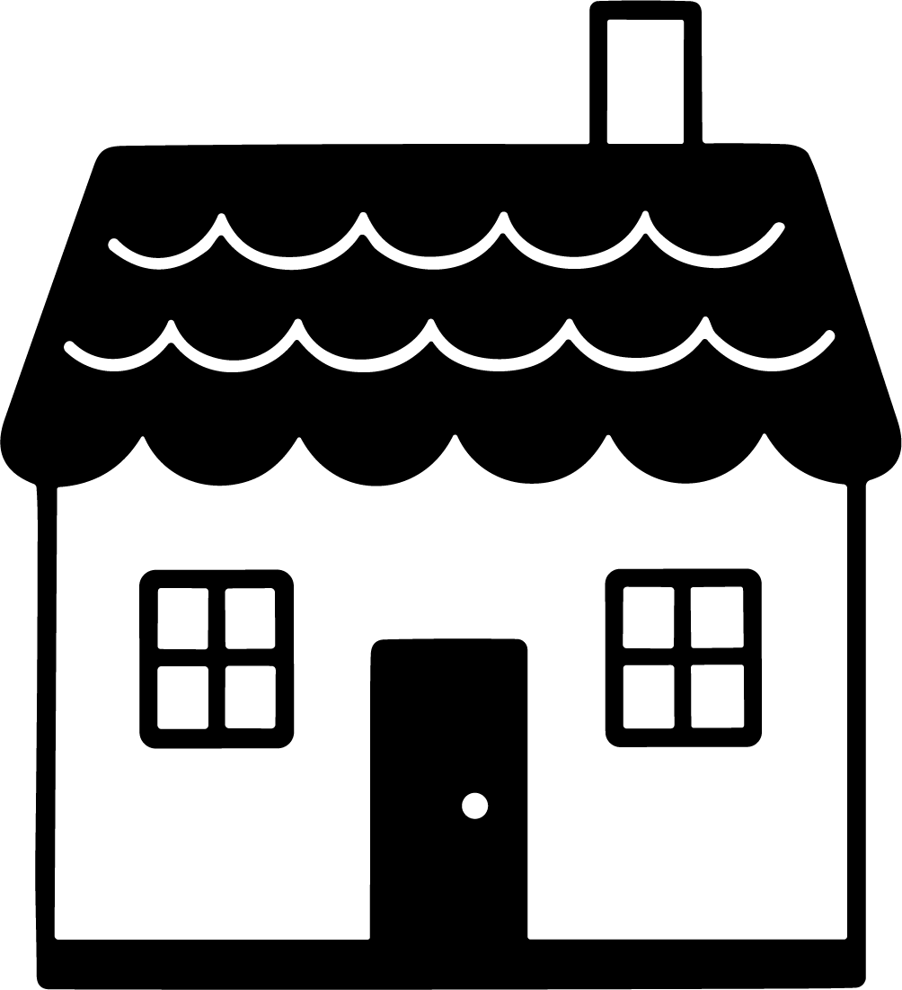 House Icon SVG Cozy Black Vector - Image 1
