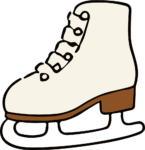 Ice Skate SVG Classic Winter Vector