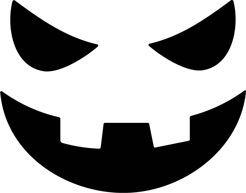 Jack O Lantern Face SVG Spooky Grin Vector