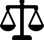 Justice Scale SVG Legal Silhouette Vector