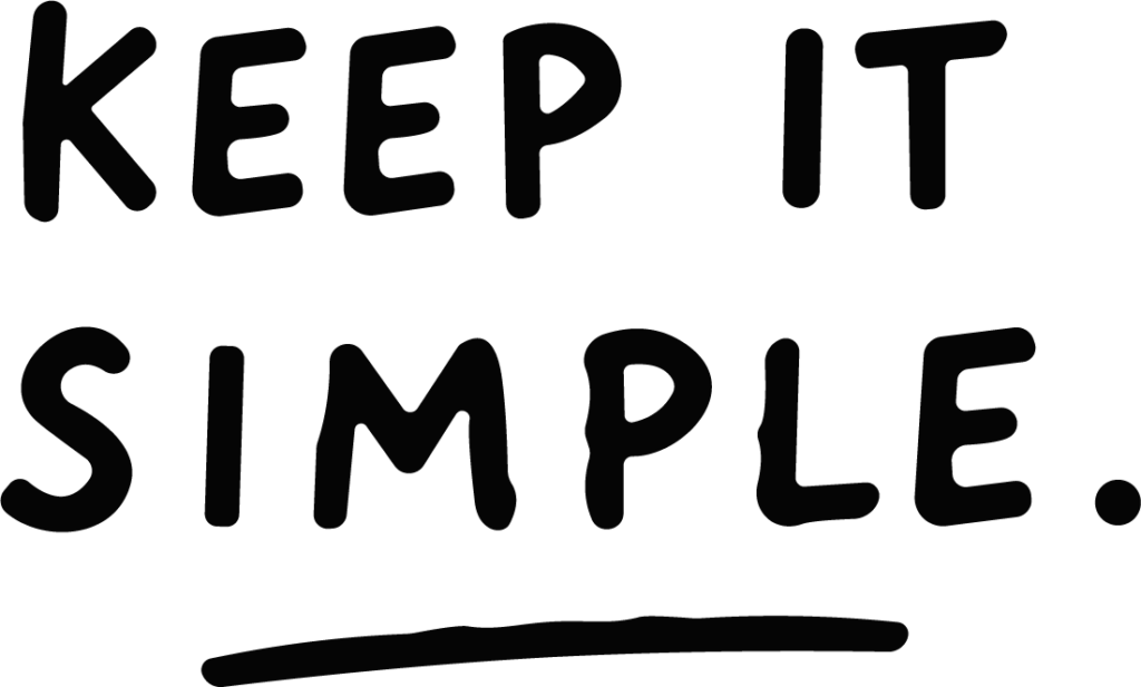 Keep It Simple Quote SVG Bold Handwritten Vector