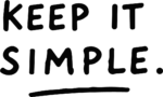 Keep It Simple Quote SVG Bold Handwritten Vector
