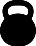 Kettlebell SVG Bold Silhouette Vector