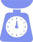 Kitchen Scale SVG Simple Flat Icon Vector