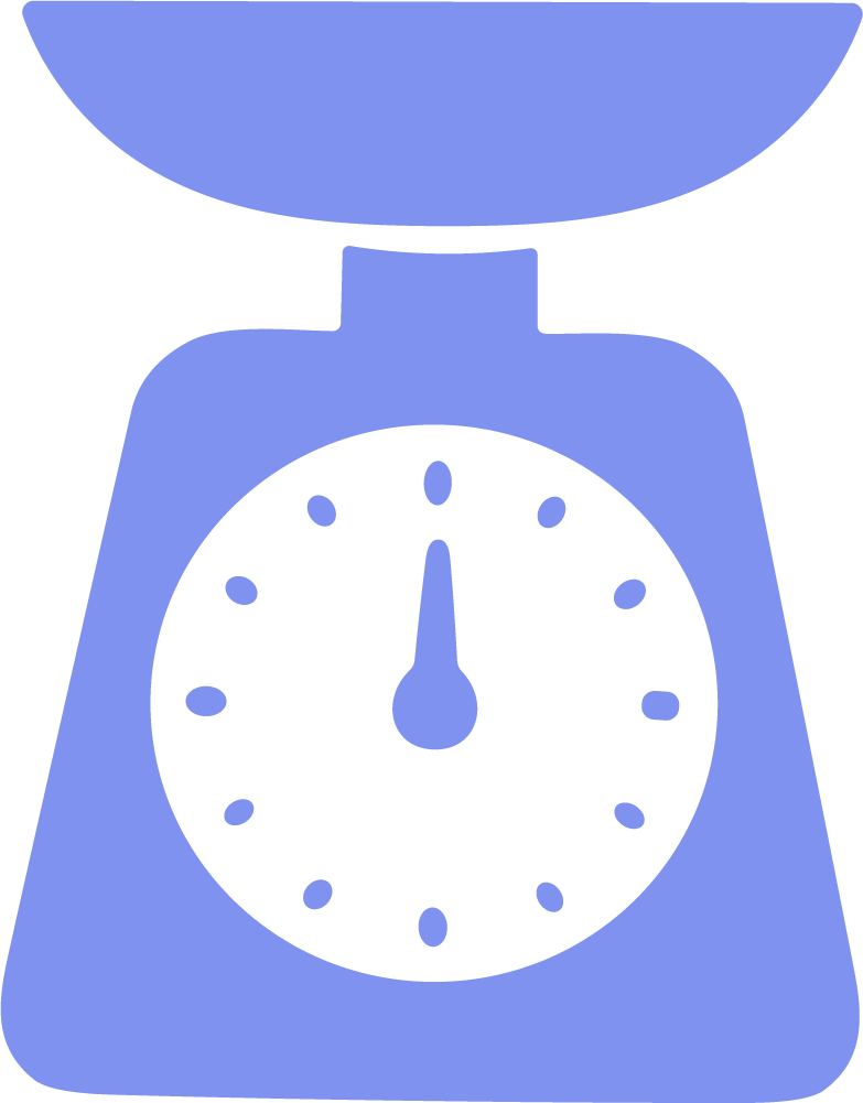 Kitchen Scale SVG Simple Flat Icon Vector