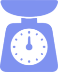 Kitchen Scale SVG Flat Icon Vector