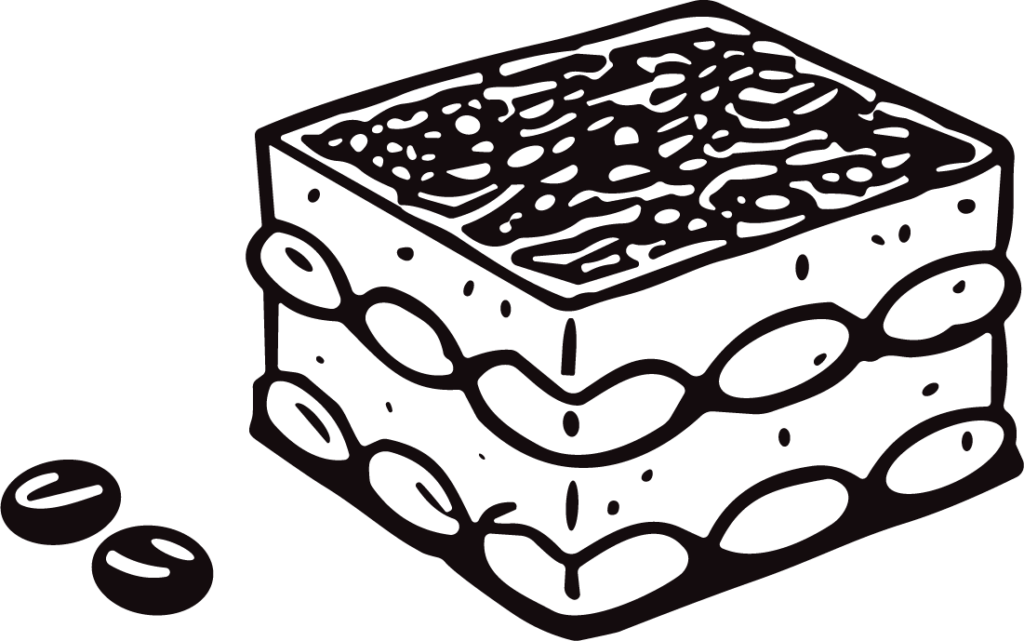 Layered Cake SVG Bold Outline Vector