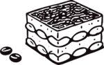 Layered Cake SVG Bold Outline Vector
