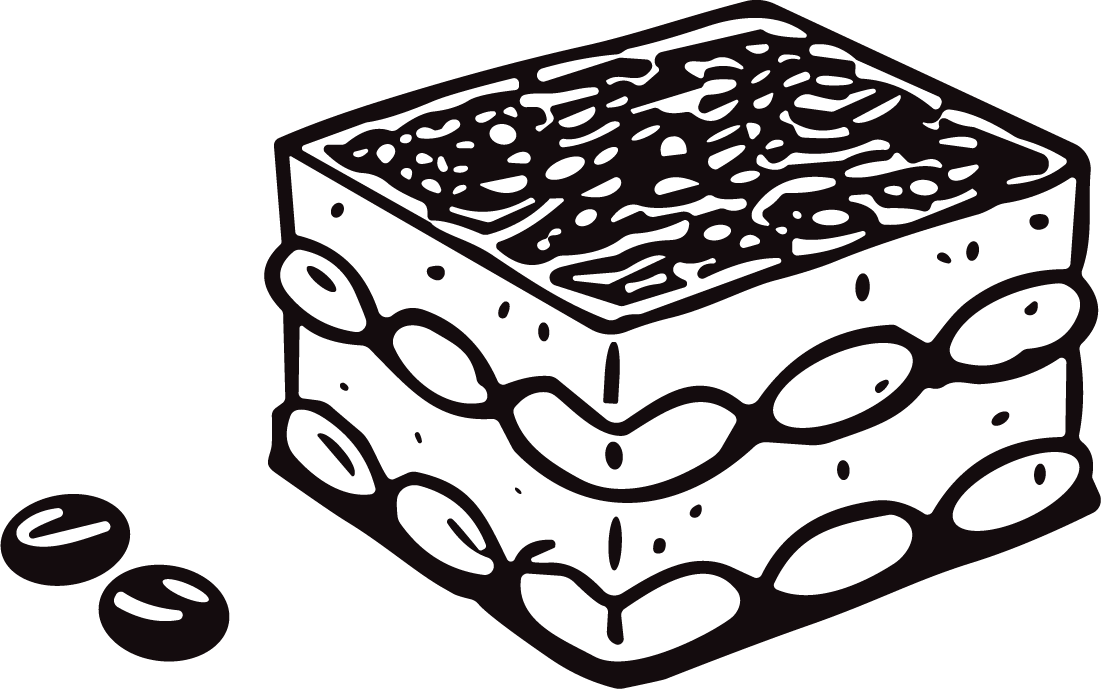 Layered Cake SVG Bold Outline Vector - Image 1
