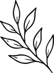 Leaf Branch SVG Delicate Sketch Vector