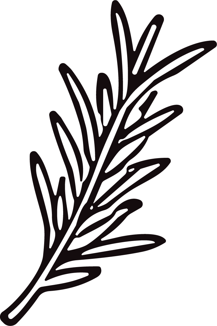 Leaf Branch SVG Bold Black Outline Vector - Image 1