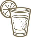 Lemon Drink Glass SVG Rustic Sketch Vector