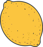 Lemon SVG Speckled Citrus Vector