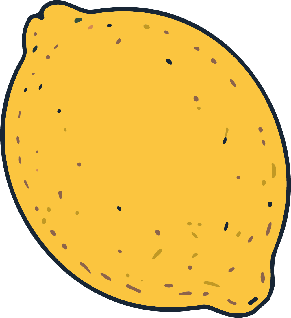 Lemon SVG Speckled Citrus Vector - Image 1