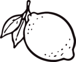 Lemon SVG Bold Outline Vector