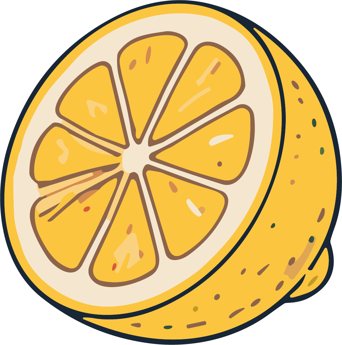Lemon Slice SVG Zesty Citrus Vector - Image 1