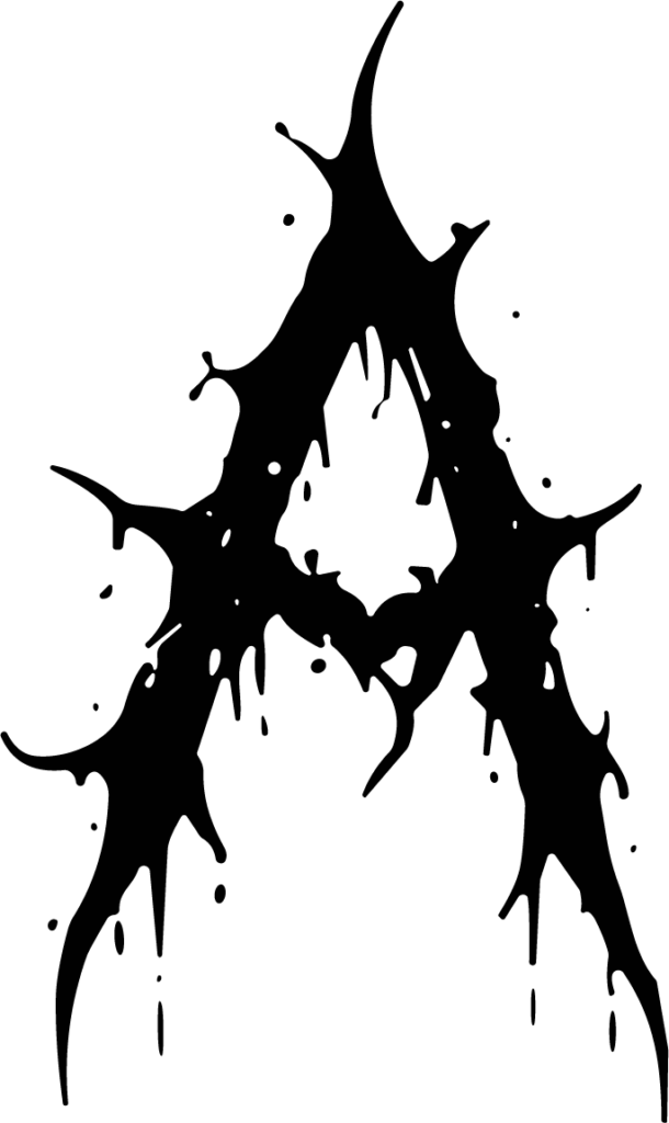 Letter A SVG Dripping Grunge Vector
