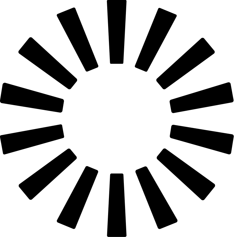 Loading Spinner SVG Radial Motion Vector