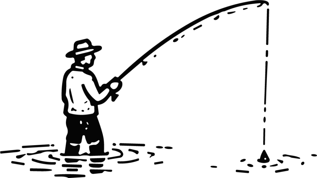 Man Fishing SVG Bold Outdoor Vector