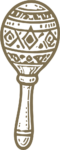 Maraca SVG Tribal Pattern Vector
