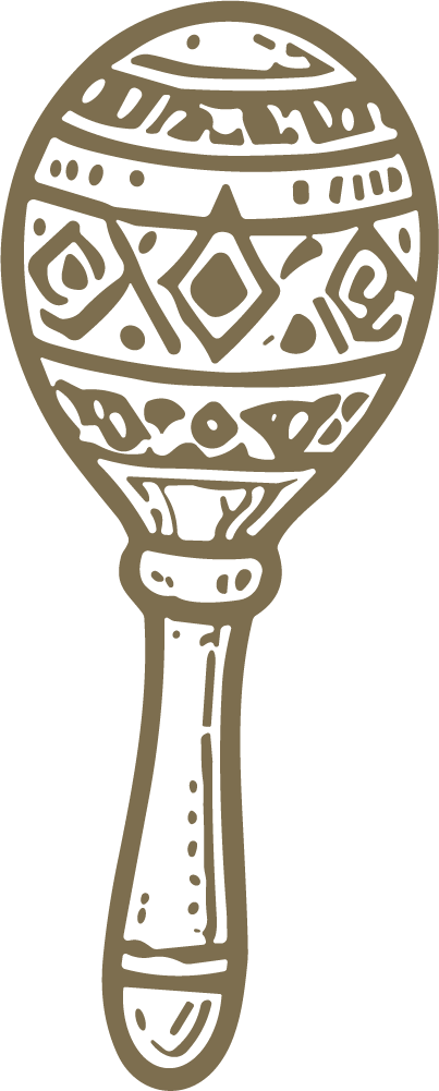 Maraca SVG Tribal Pattern Vector