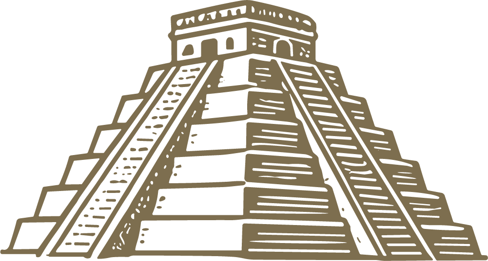 Mayan Pyramid SVG Ancient Stone Steps Vector