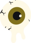 Melting Eyeball SVG Creepy Drip Vector