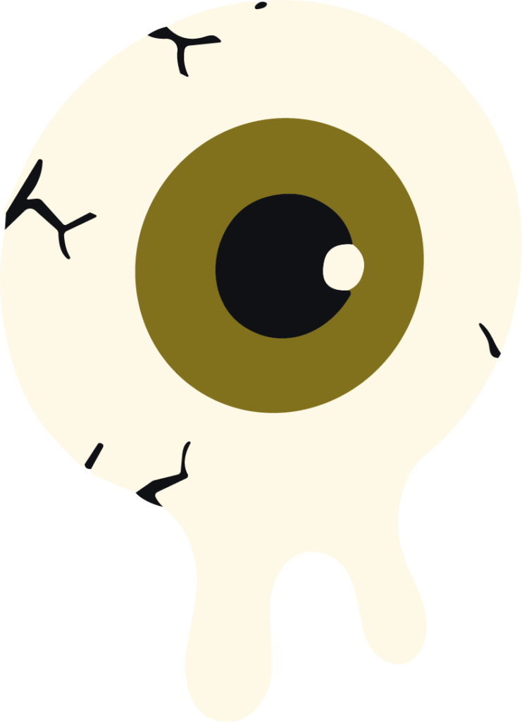 Melting Eyeball SVG Creepy Drip Vector