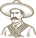 Mexican Revolutionary SVG Rustic Sketch Vector